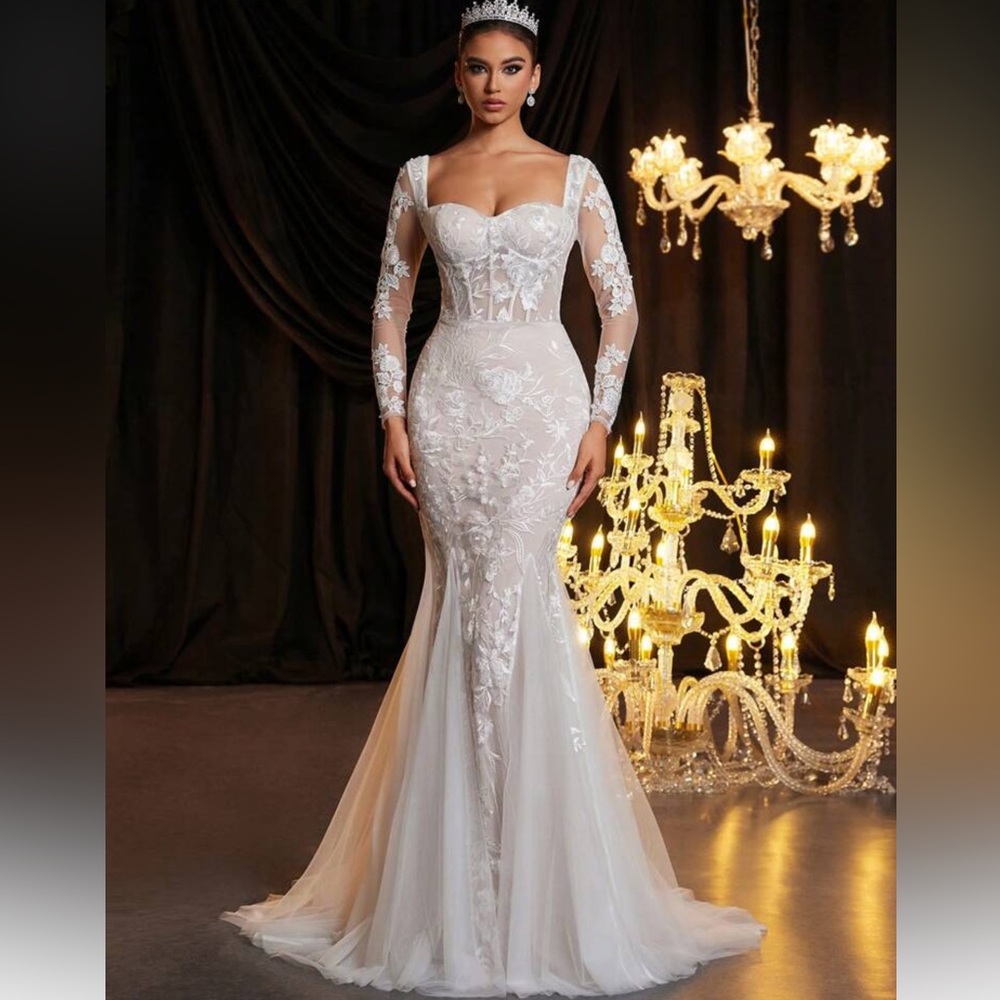 Elegant White Lace Dress